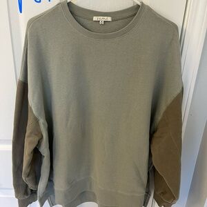 Z Supply Green and Brown Sweatshirt